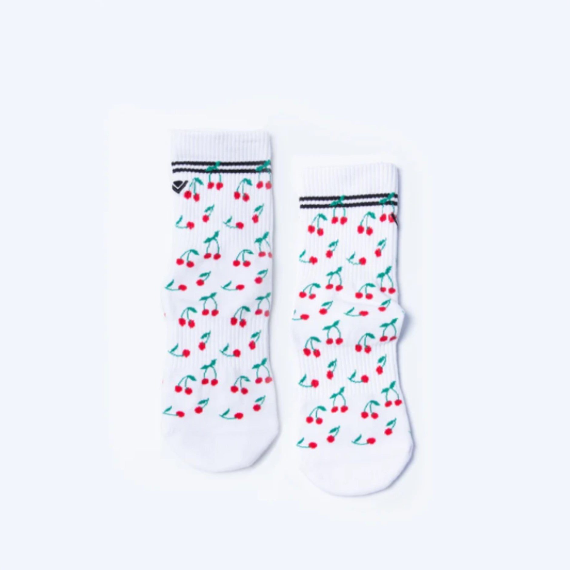 Classic Crew Grip Socks - Cherry (Barre / Pilates)