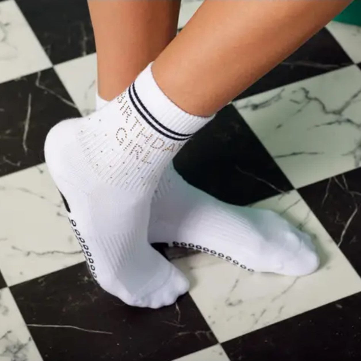 Birthday Girl - Crew Grip Socks (Barre / Pilates)