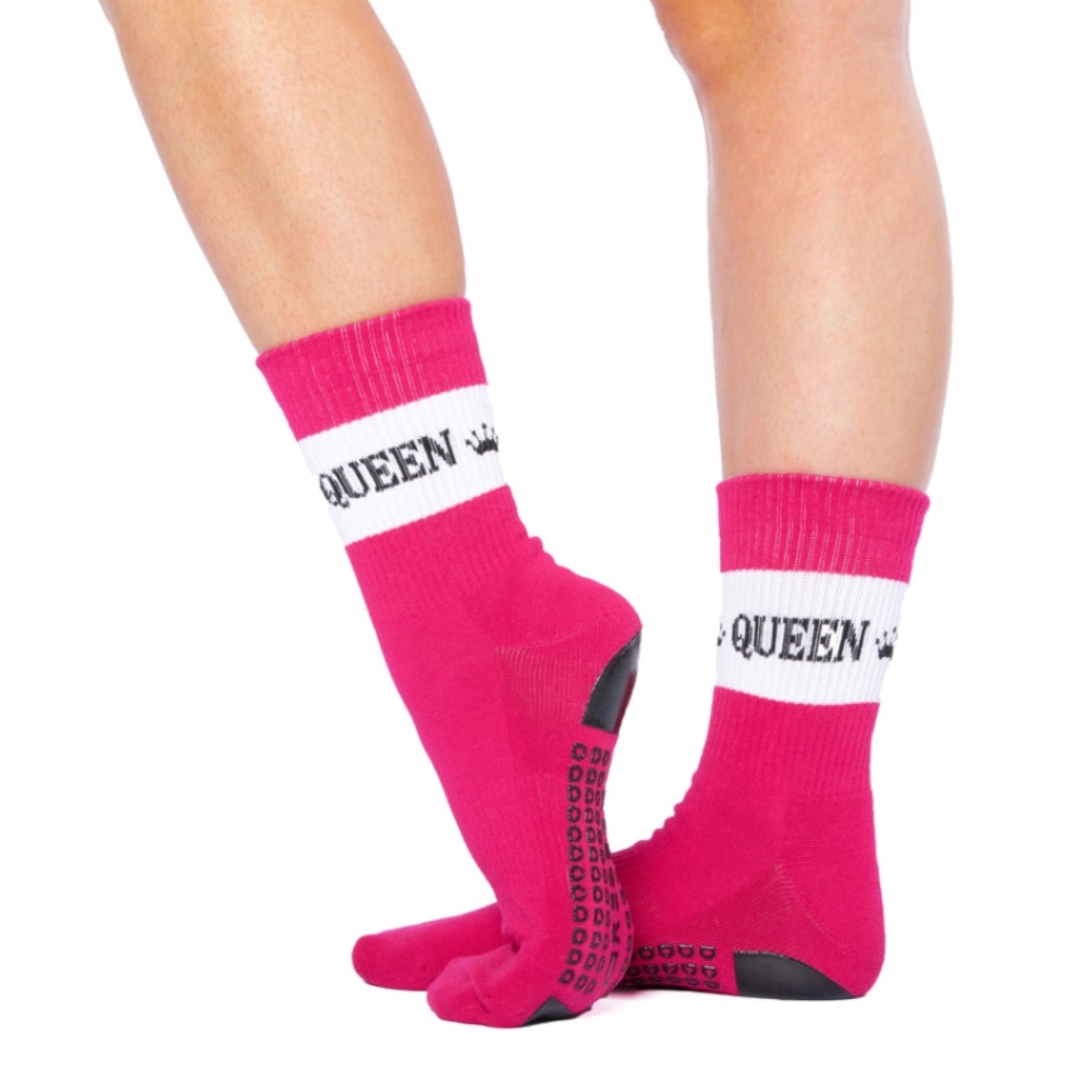 Pilates Queen - Crew Grip Socks (Barre / Pilates)