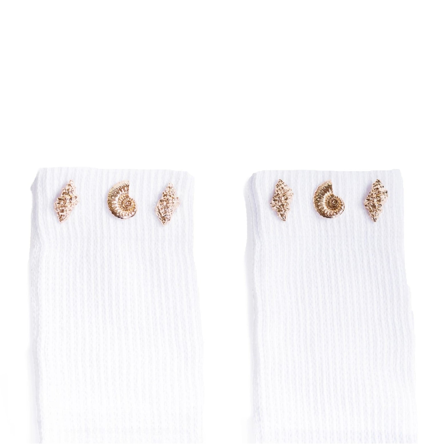 Seashell - Crew Grip Socks (Barre / Pilates)