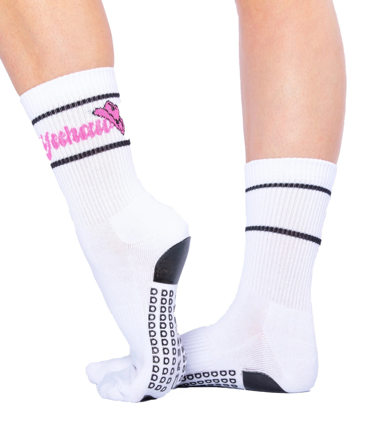 Yeehaw Crew Grip Socks - (Barre / Pilates)