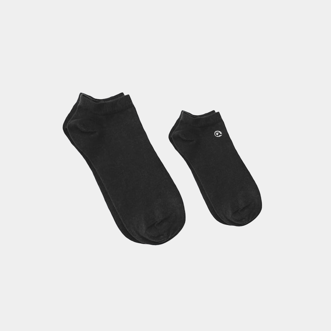 Matching Family Everyday Ankle Socks (Black 2 pack)