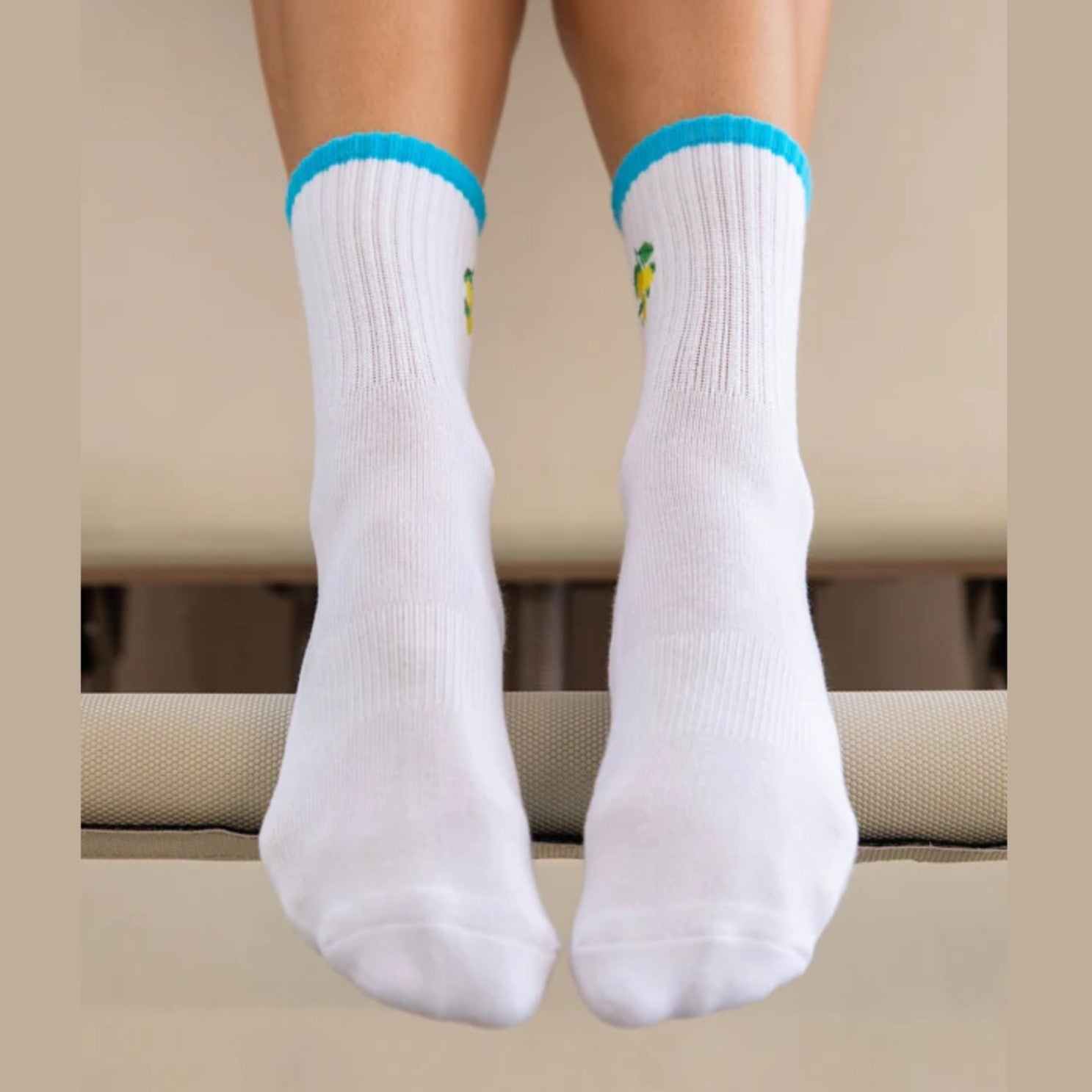 Amalfi Lemon Grip Socks (Barre / Pilates)