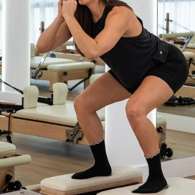 Grip Crew Socks - Frill (Barre / Pilates)
