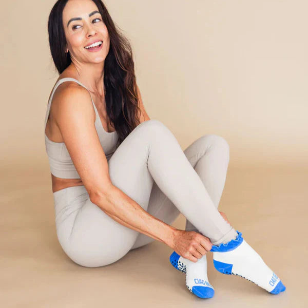 Ciao Bella Ruffle Ankle Crew - Crew Grip Sock (Barre / Pilates)