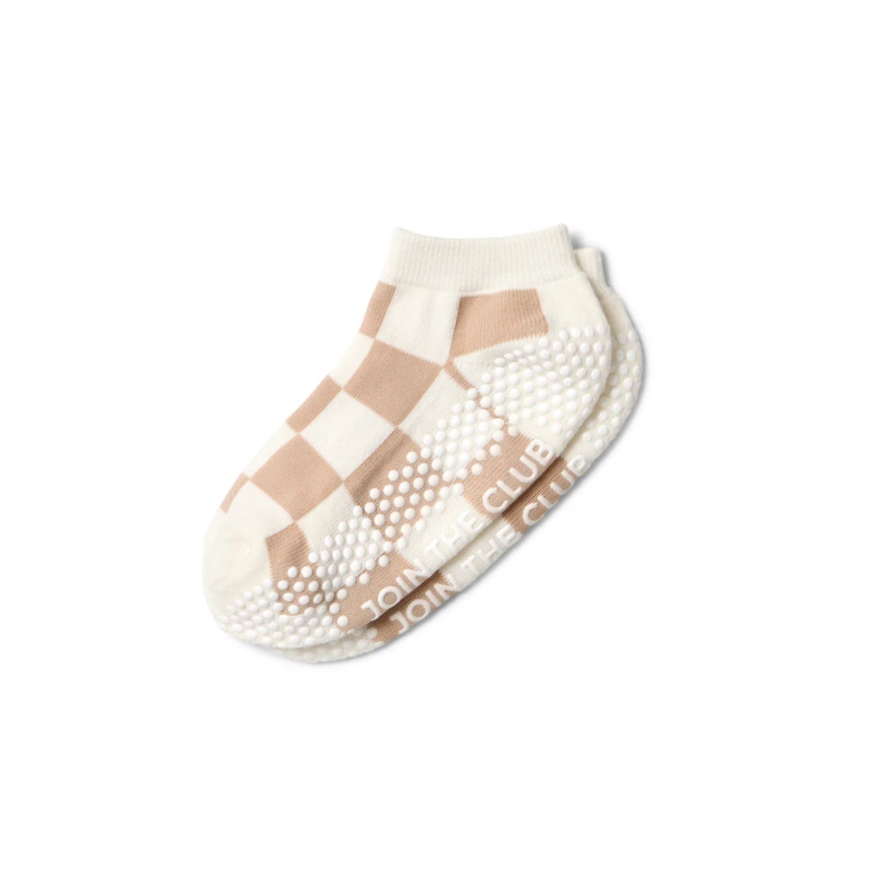 Classic Ankle Grip Socks - Checkered (Barre / Pilates)