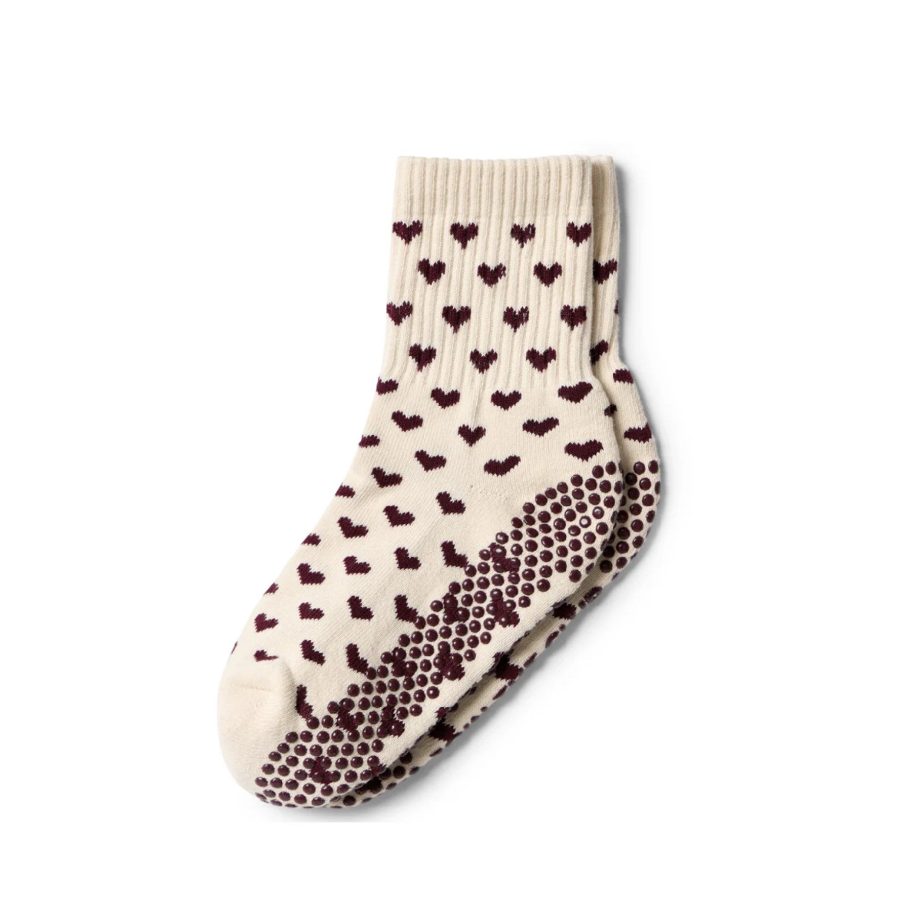 Heart Crew Grip Socks - (Barre / Pilates)