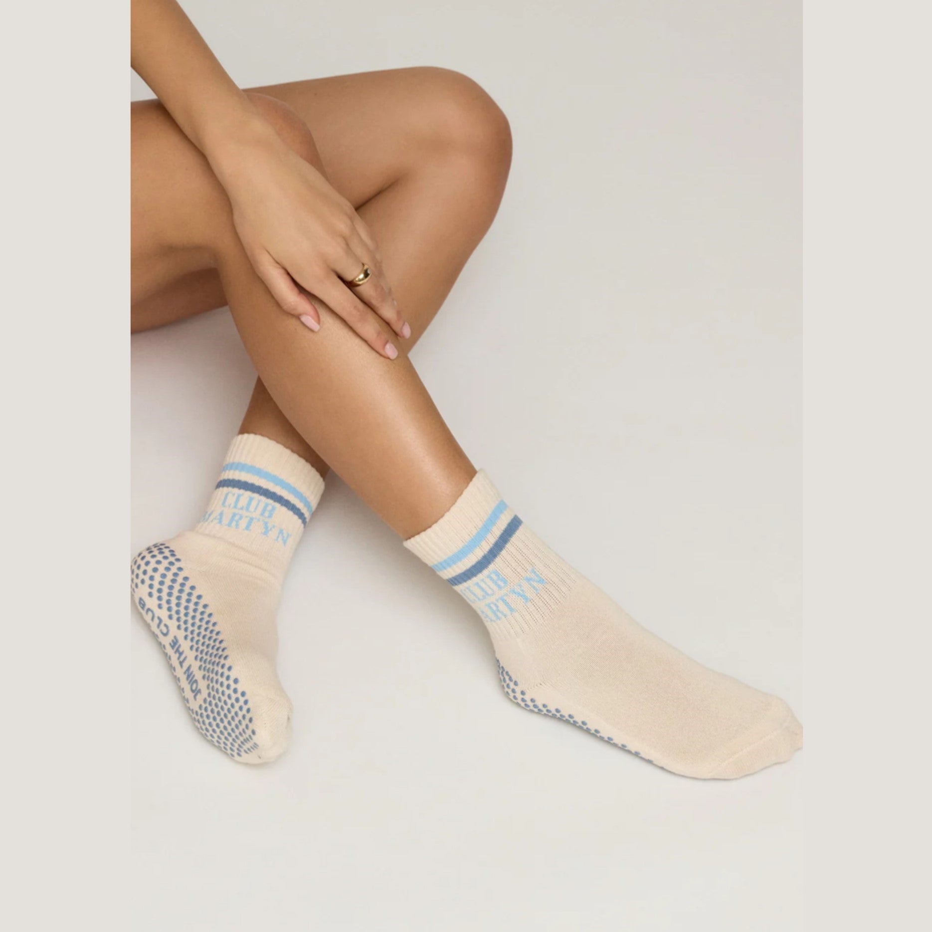 Signature Crew Grip Socks - Stripe - (Barre / Pilates)