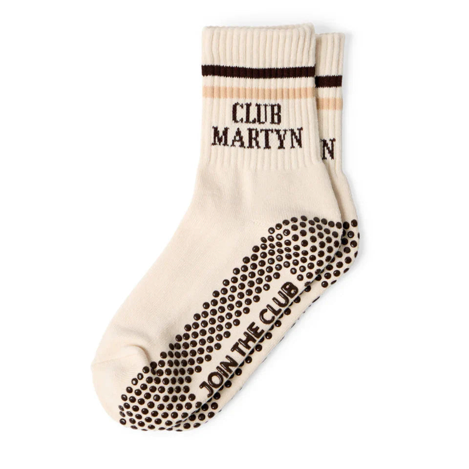 Signature Crew Grip Socks - Stripe - (Barre / Pilates)