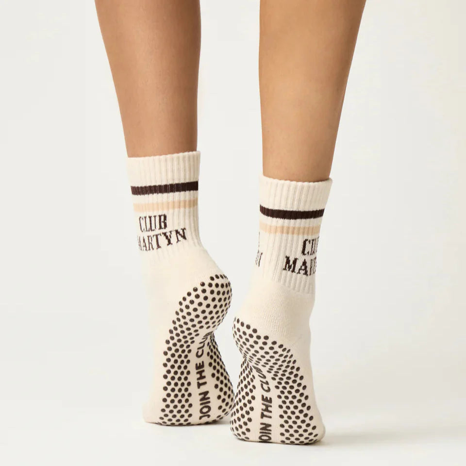 Signature Crew Grip Socks - Stripe - (Barre / Pilates)