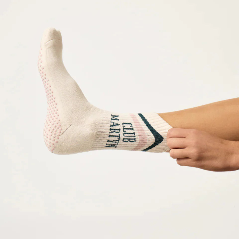 Signature Crew Grip Socks - Stripe - (Barre / Pilates)