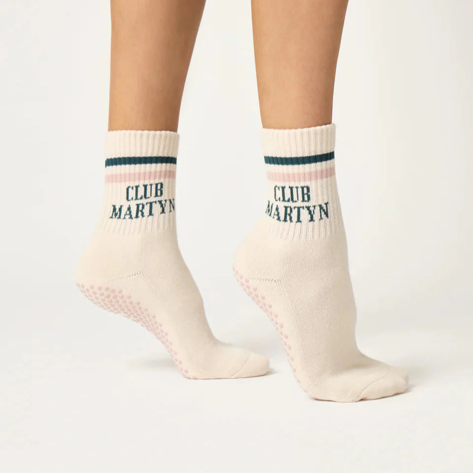 Signature Crew Grip Socks - Stripe - (Barre / Pilates)