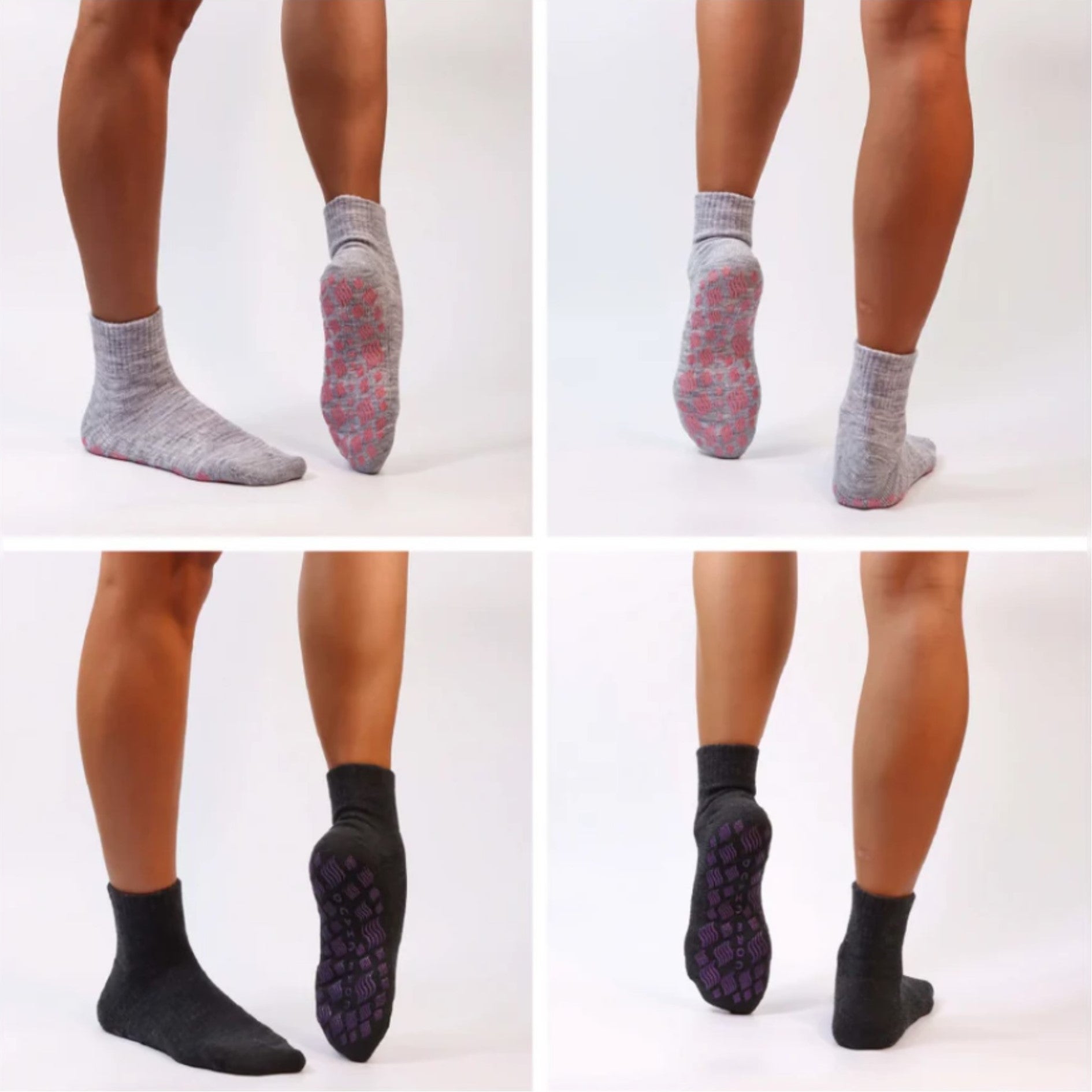 Quarter 2-Pack Grip Socks (Pilates / Barre)