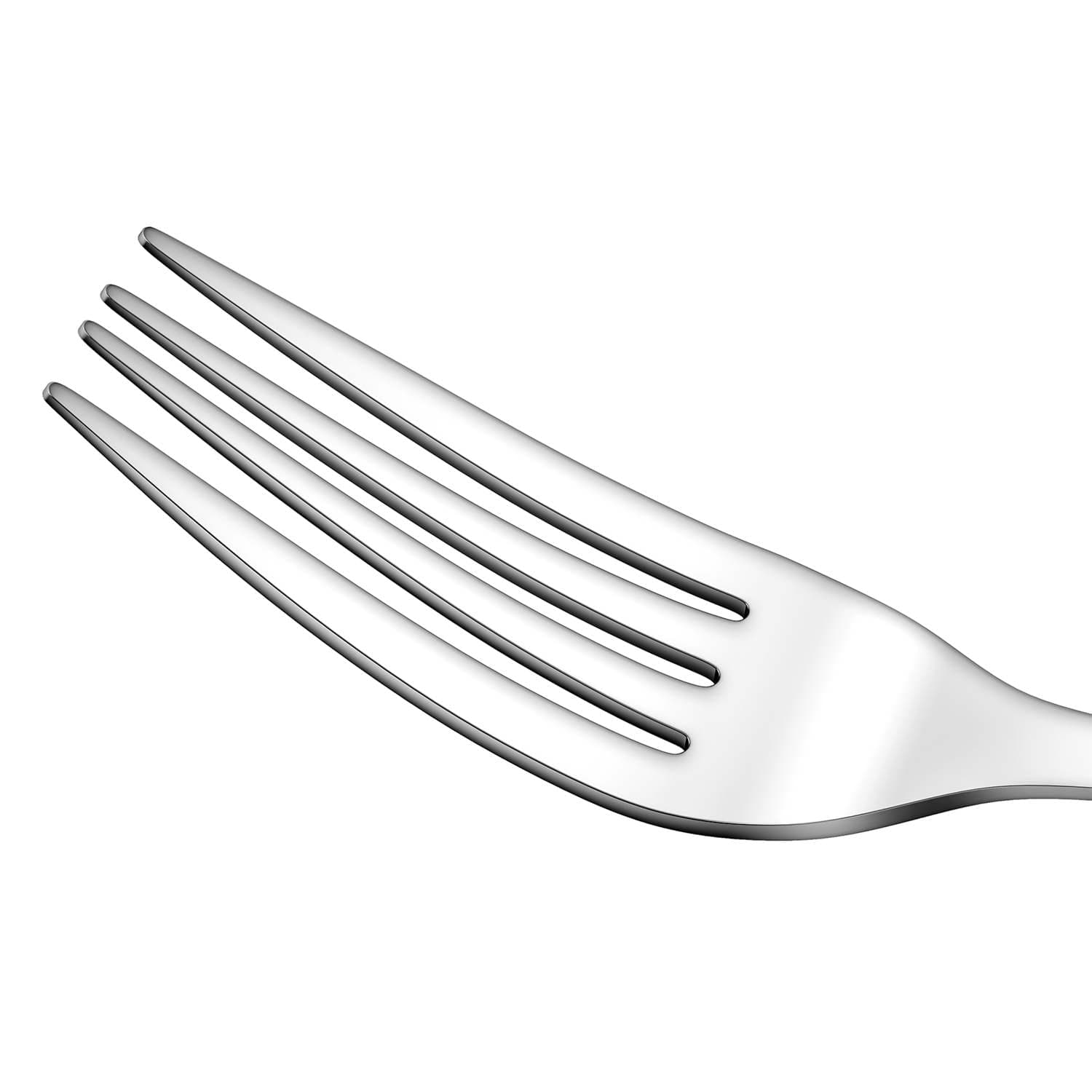 30 Piece Flatware Set Rounded Tip Service for 6