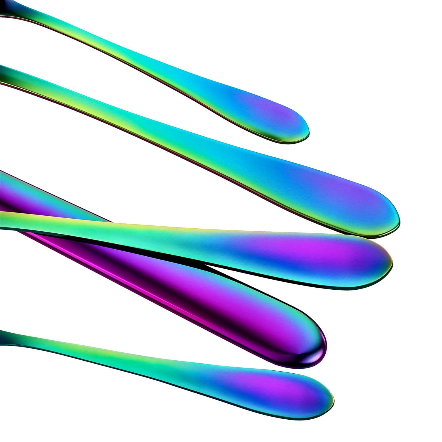 30 Piece Flatware Set Rounded Tip Service for 6