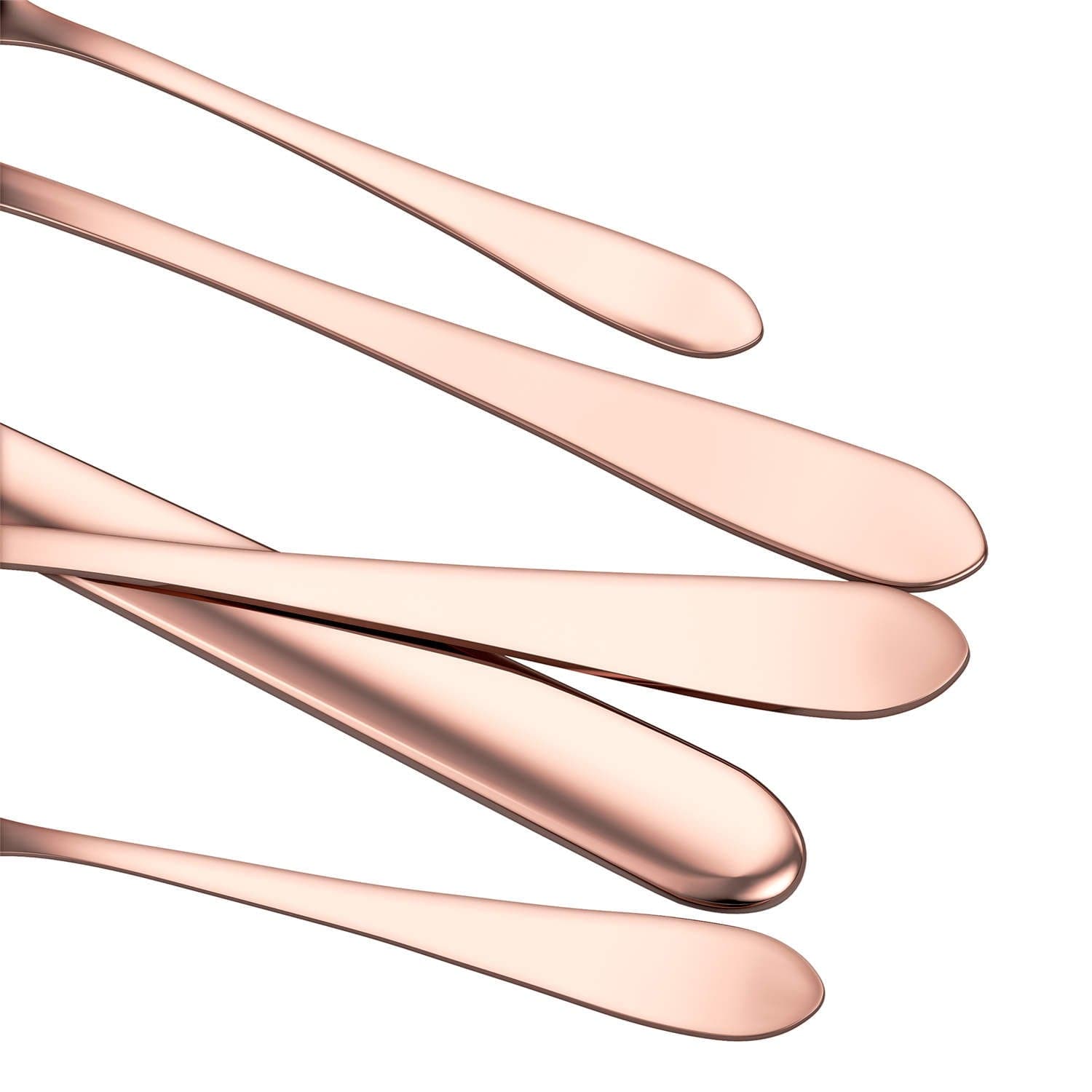 24 Piece Flatware Set Rounded Tip Service for 6