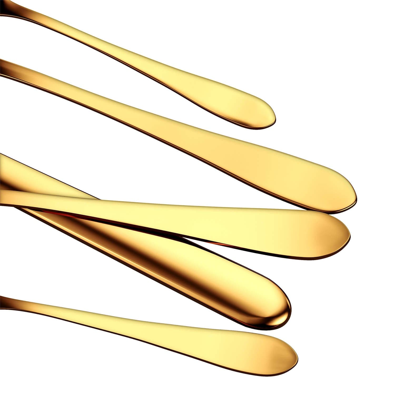 24 Piece Flatware Set Rounded Tip Service for 6