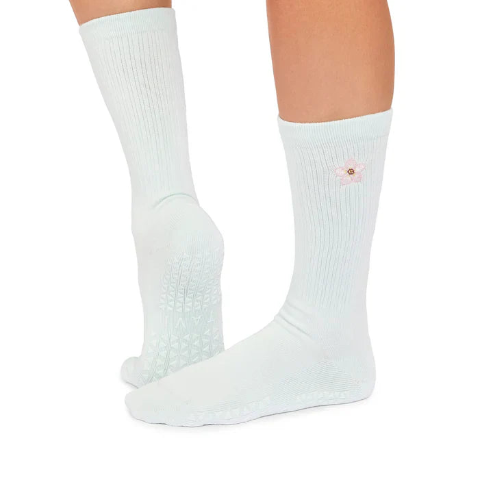 Kai Crew Grip Socks - Light Ocean (Pilates / Barre)