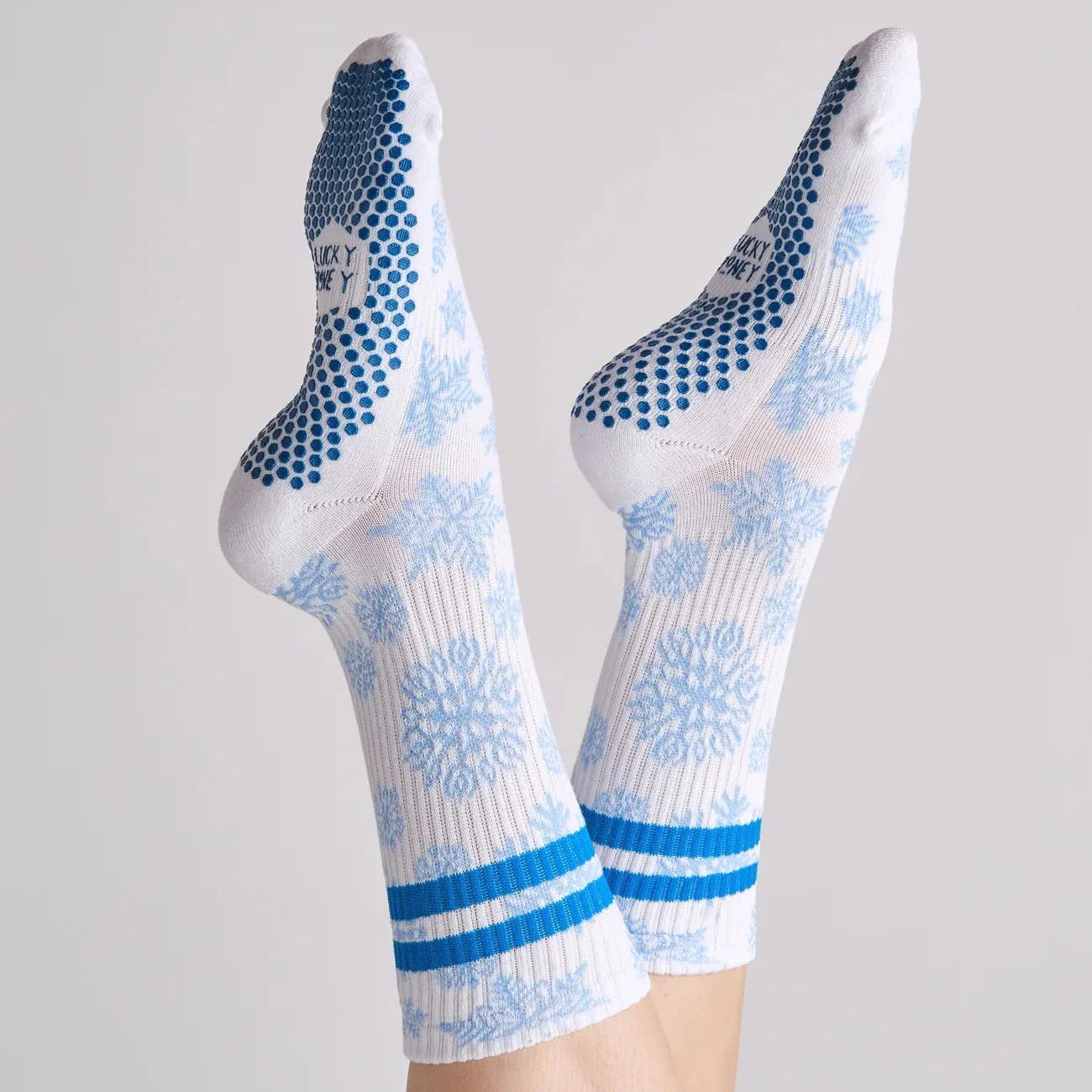 Tall Grip Tube Socks - Snowflake