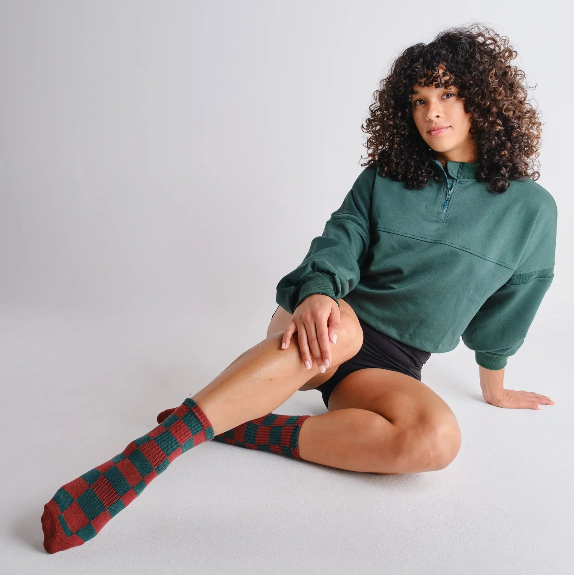 The Checkered Crew - Grip Socks (Barre/Pilates)