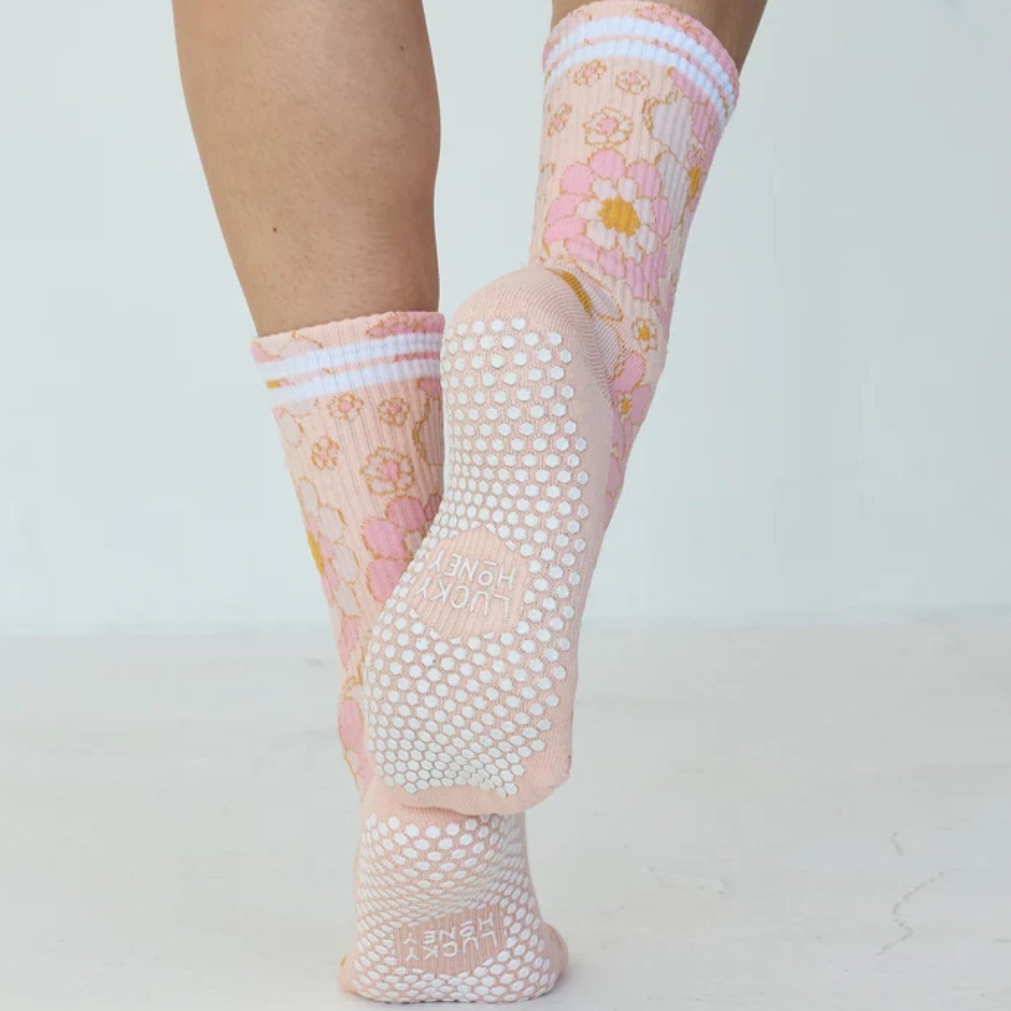 Flower Power Grip Socks (Barre/Pilates)