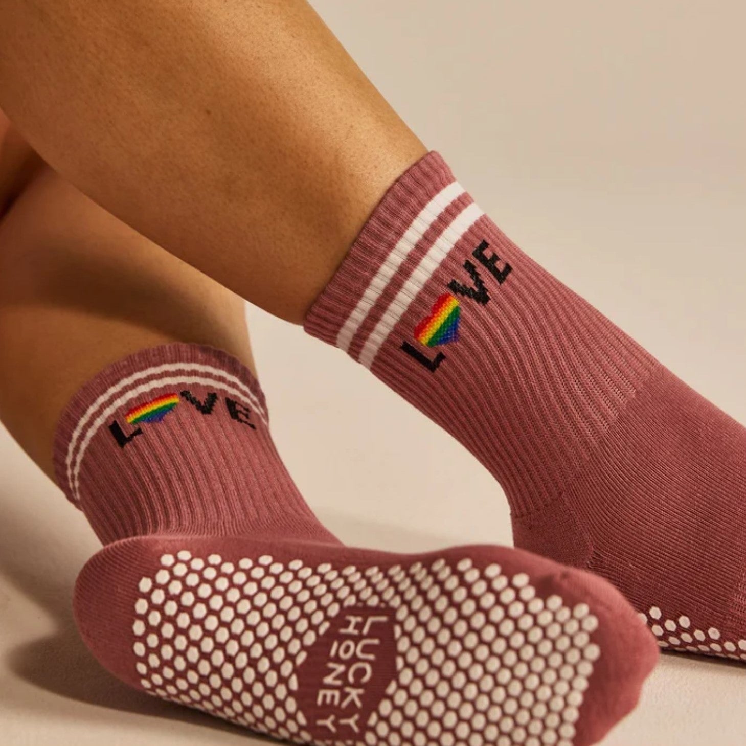 The Pride Love Grip Socks (Barre/Pilates)