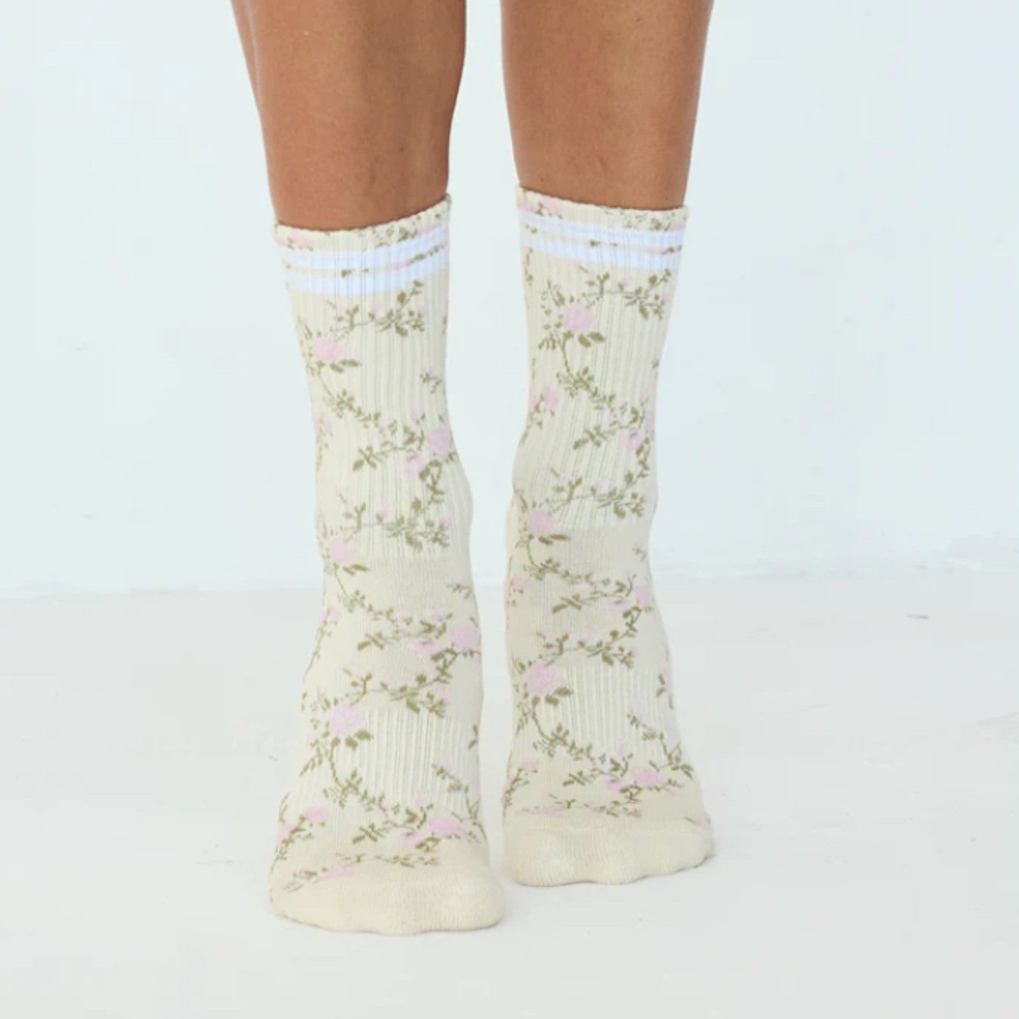Vintage Rose Grip Socks (Barre/Pilates)
