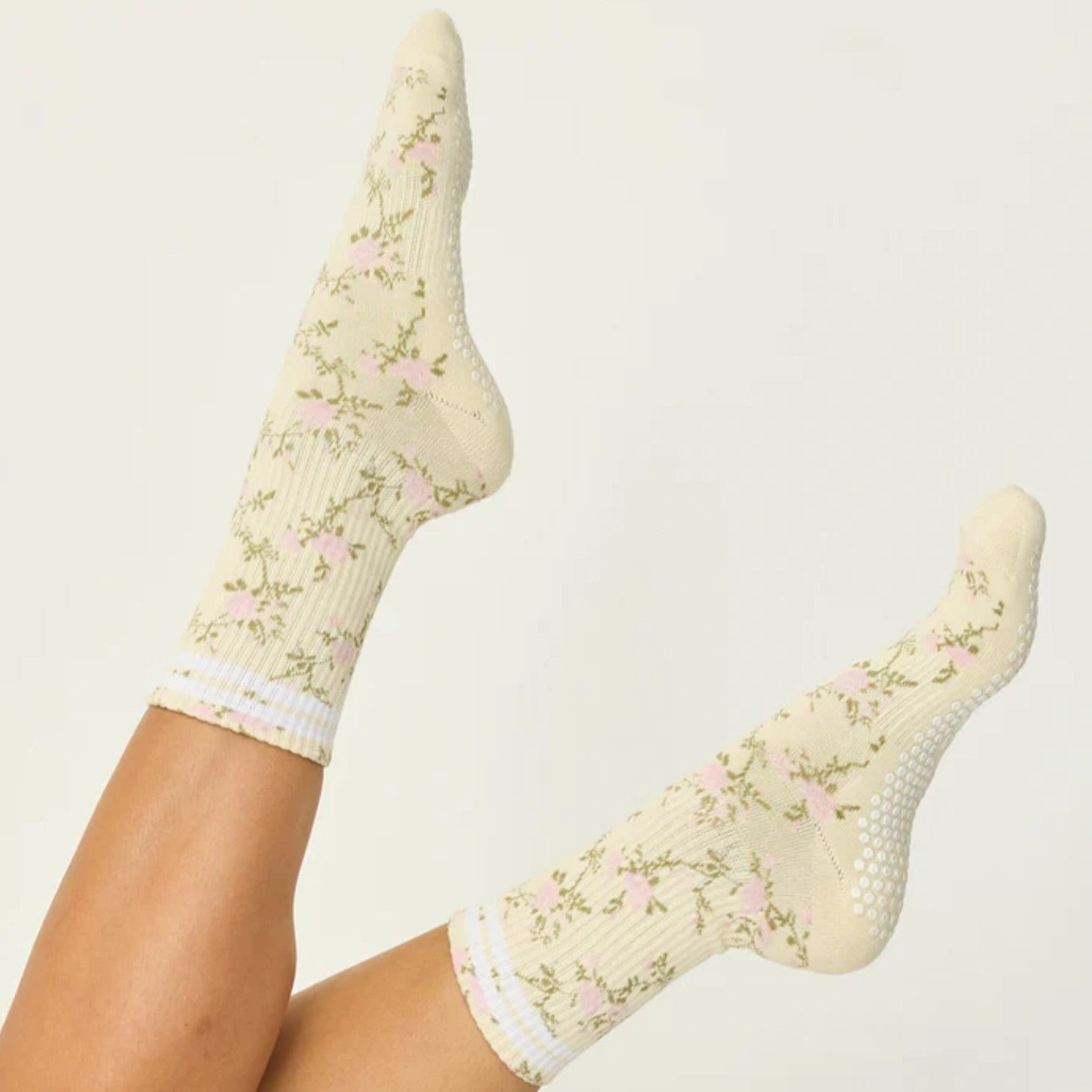 Vintage Rose Grip Socks (Barre/Pilates)