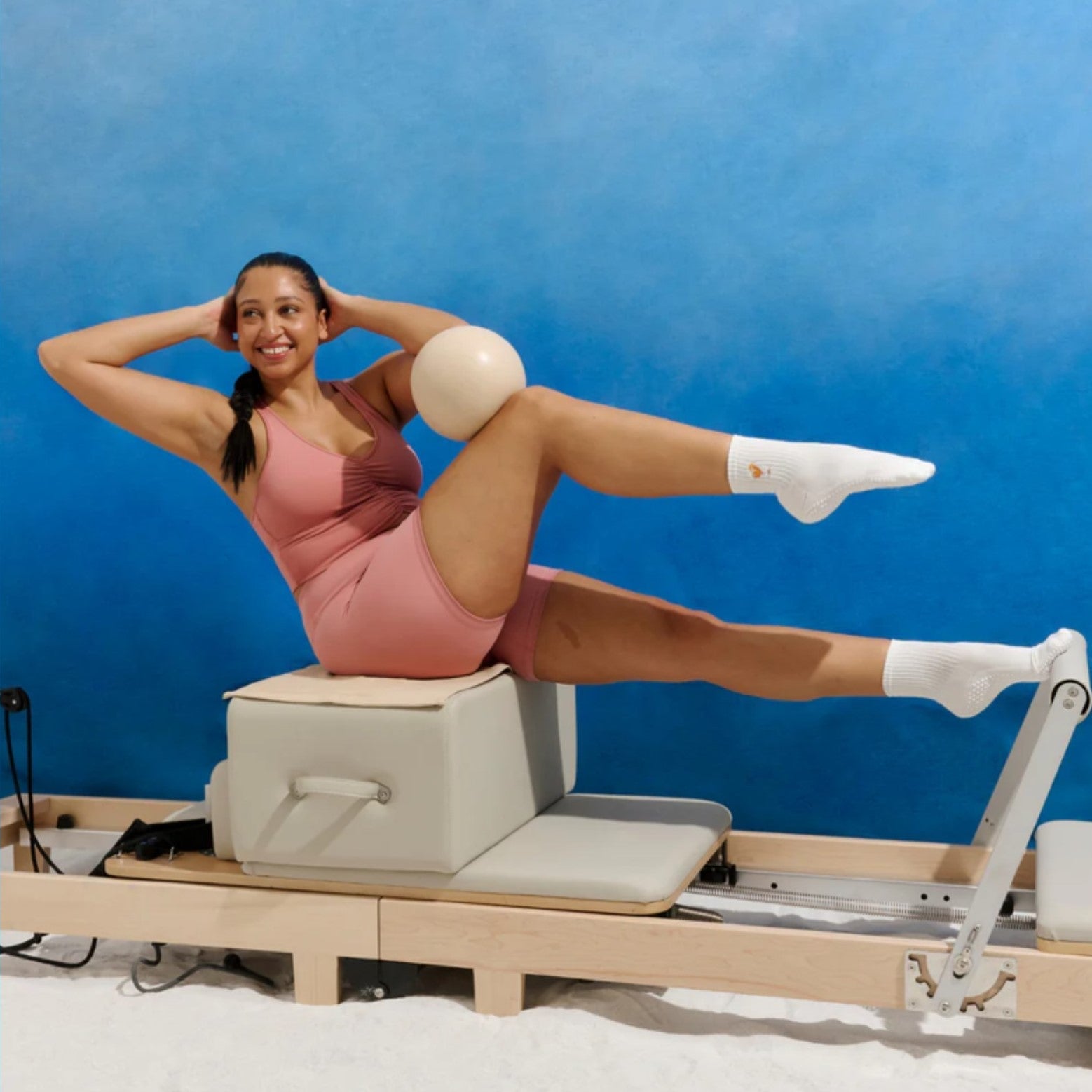 Crew Grip Socks - Aperitivo White  (Barre / Pilates)