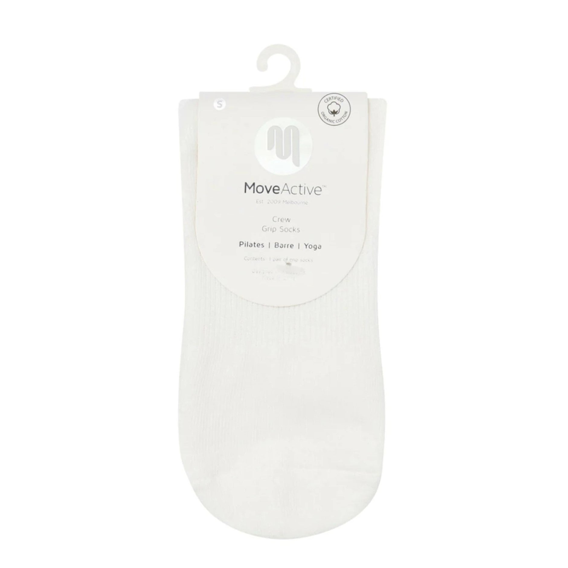 Crew Grip Socks - Aperitivo White  (Barre / Pilates)