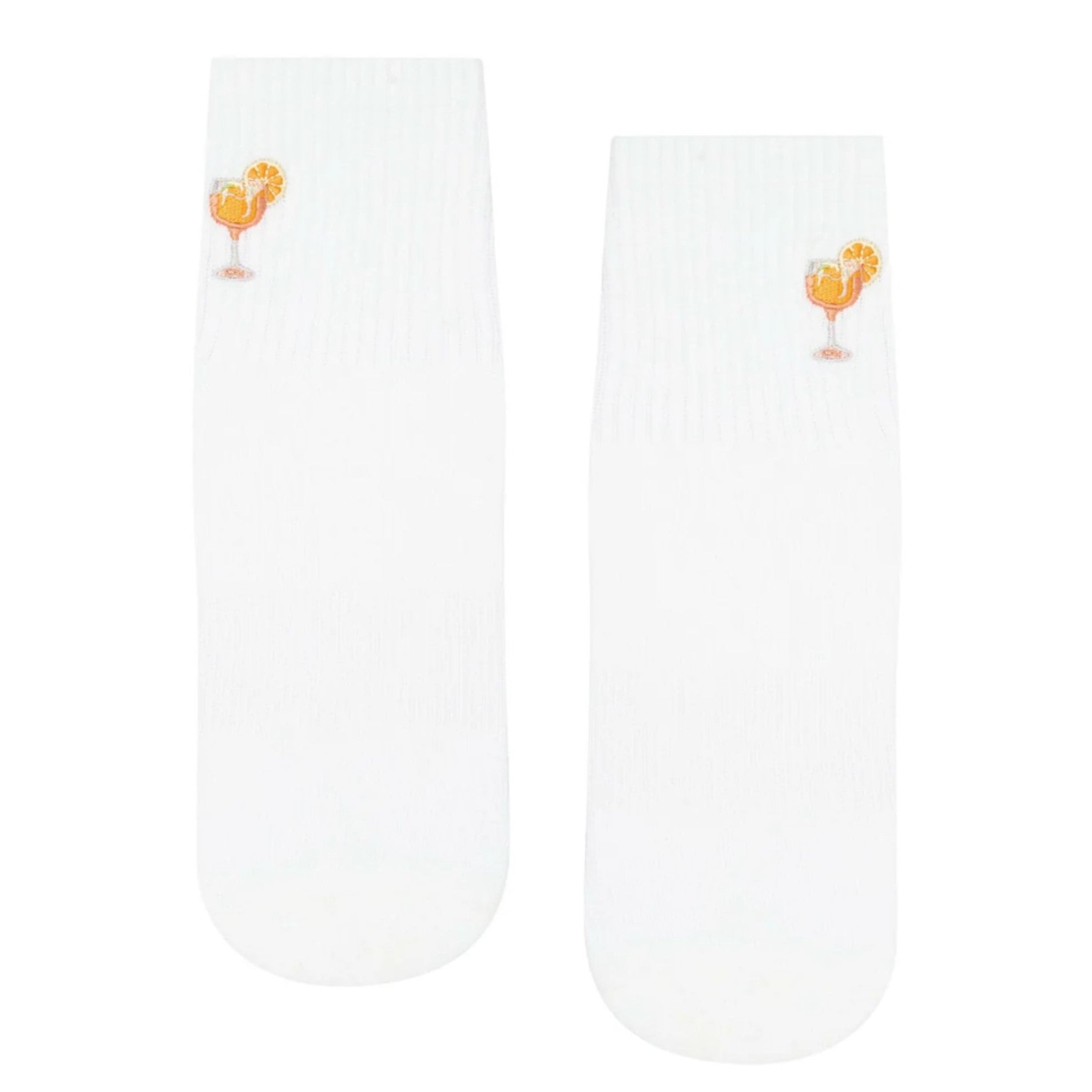 Crew Grip Socks - Aperitivo White  (Barre / Pilates)