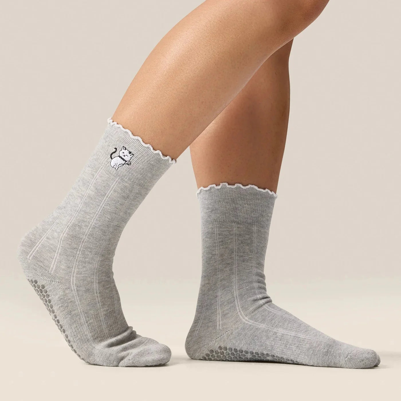 Crew Grip Socks - Boo Kitty (Barre / Pilates)