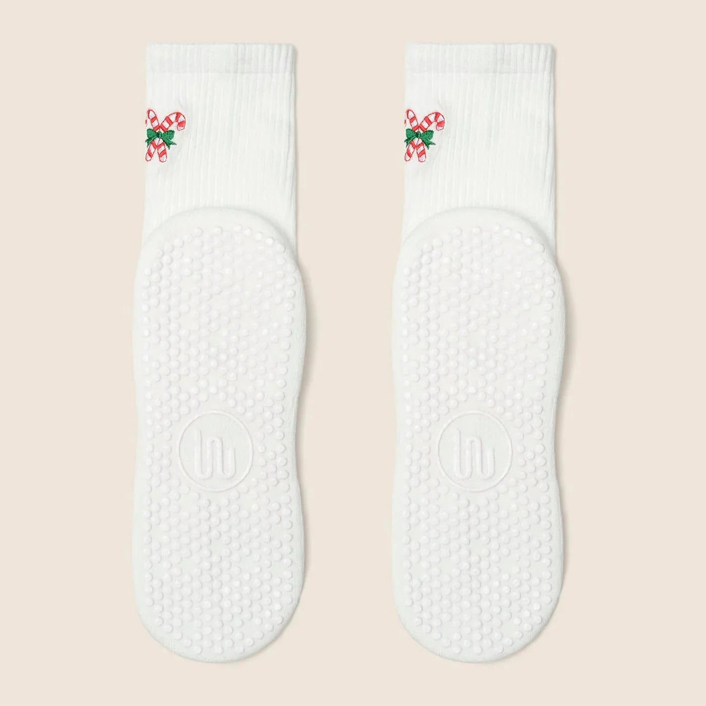 Crew Grip Socks - Candy Cane (Barre / Pilates)