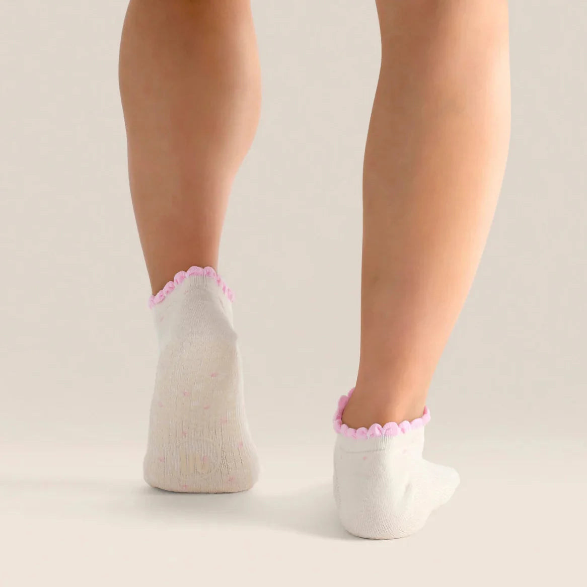 Classic Grip Socks - Polka Ruffle (Barre / Pilates)