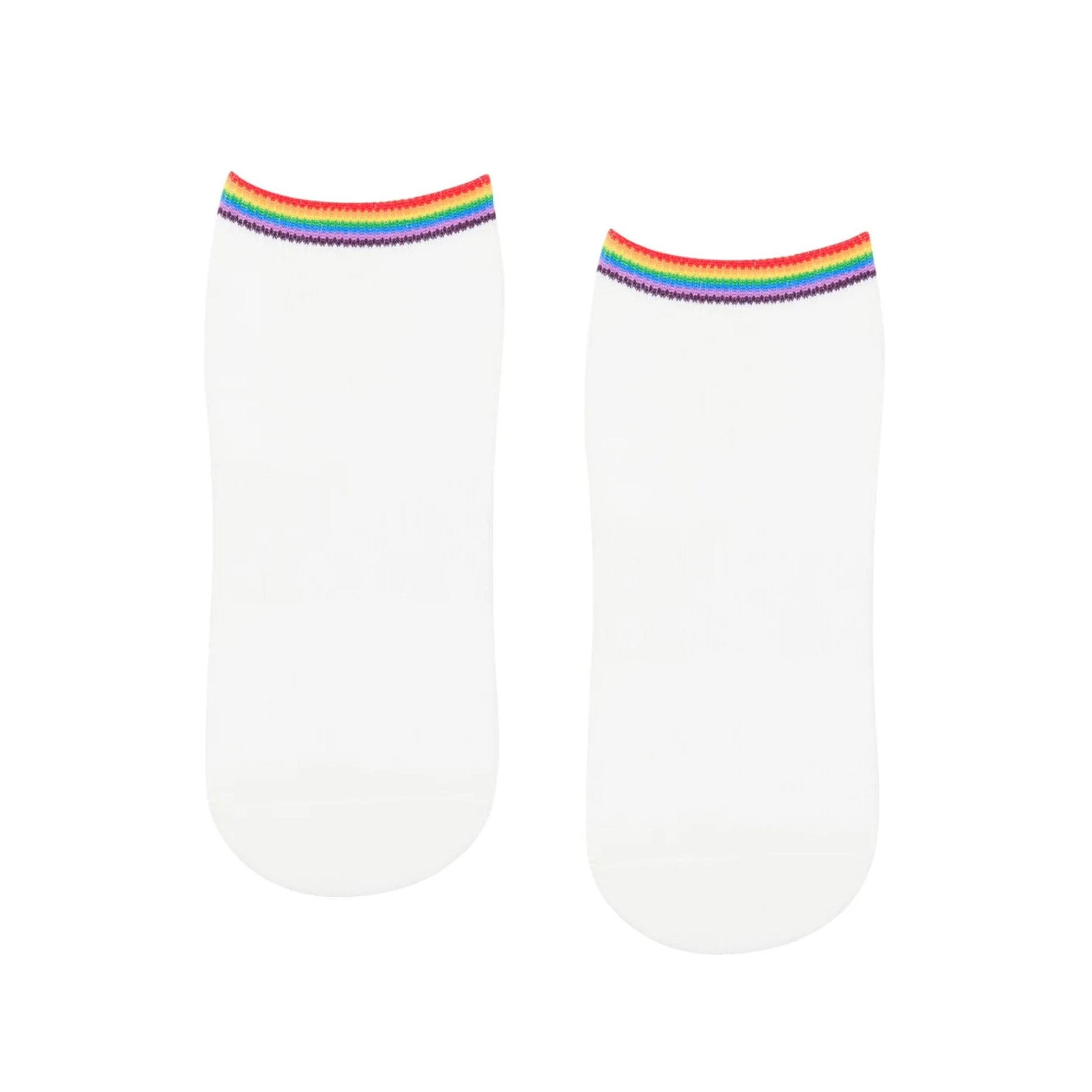 Classic Low Rise Grip Socks - Rainbow Ivory (Barre / Pilates)