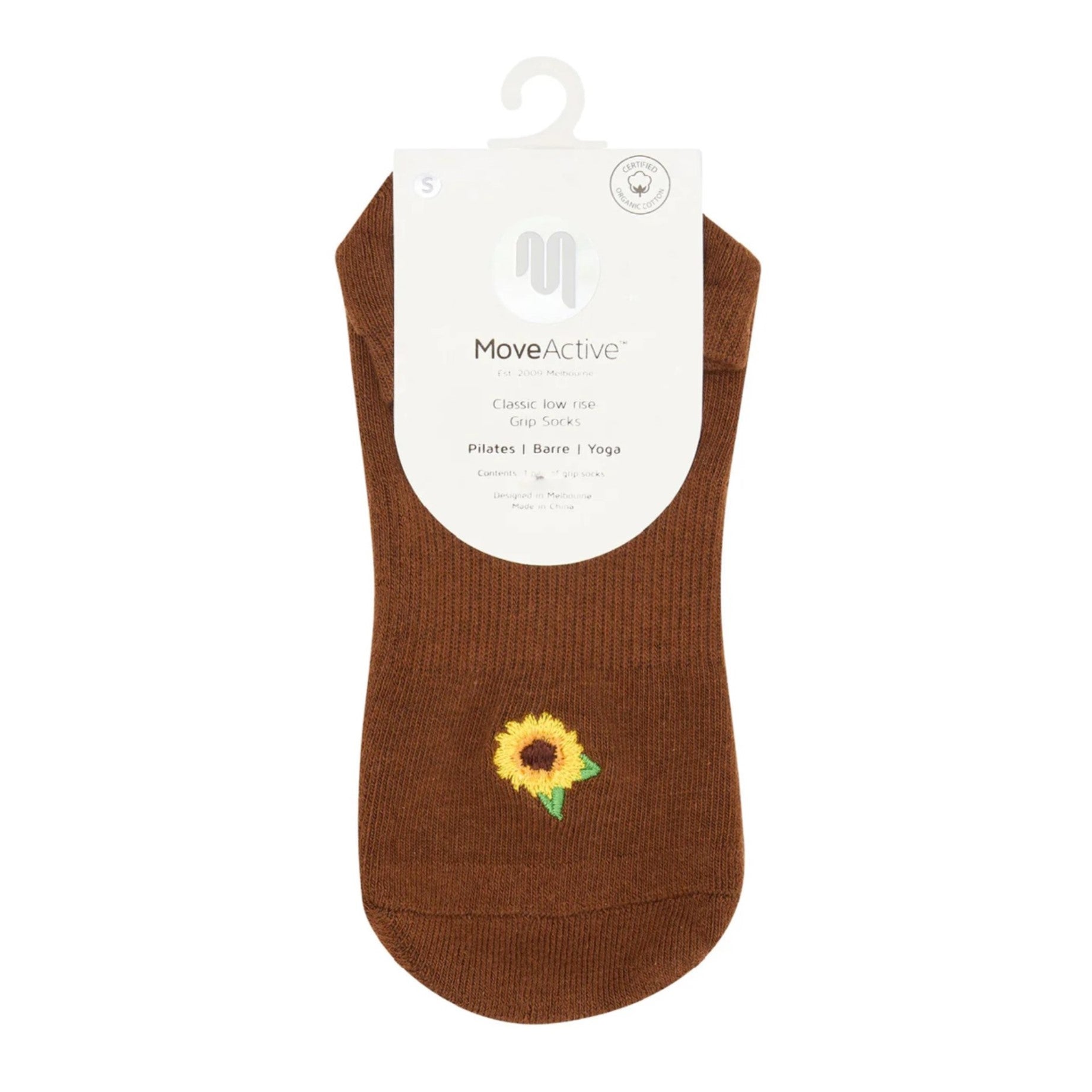 Classic Low Rise Grip Socks - Sunflower Fields (Barre / Pilates)