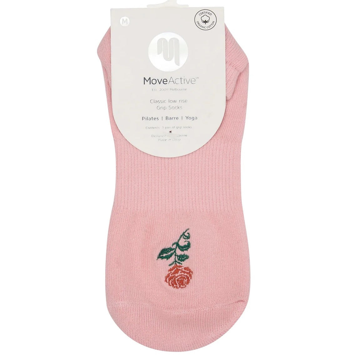 Classic Low Rise Grip Socks - Vintage Rose (Barre / Pilates)
