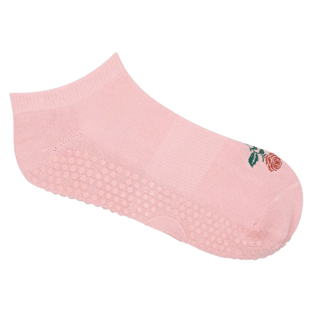 Classic Low Rise Grip Socks - Vintage Rose (Barre / Pilates)