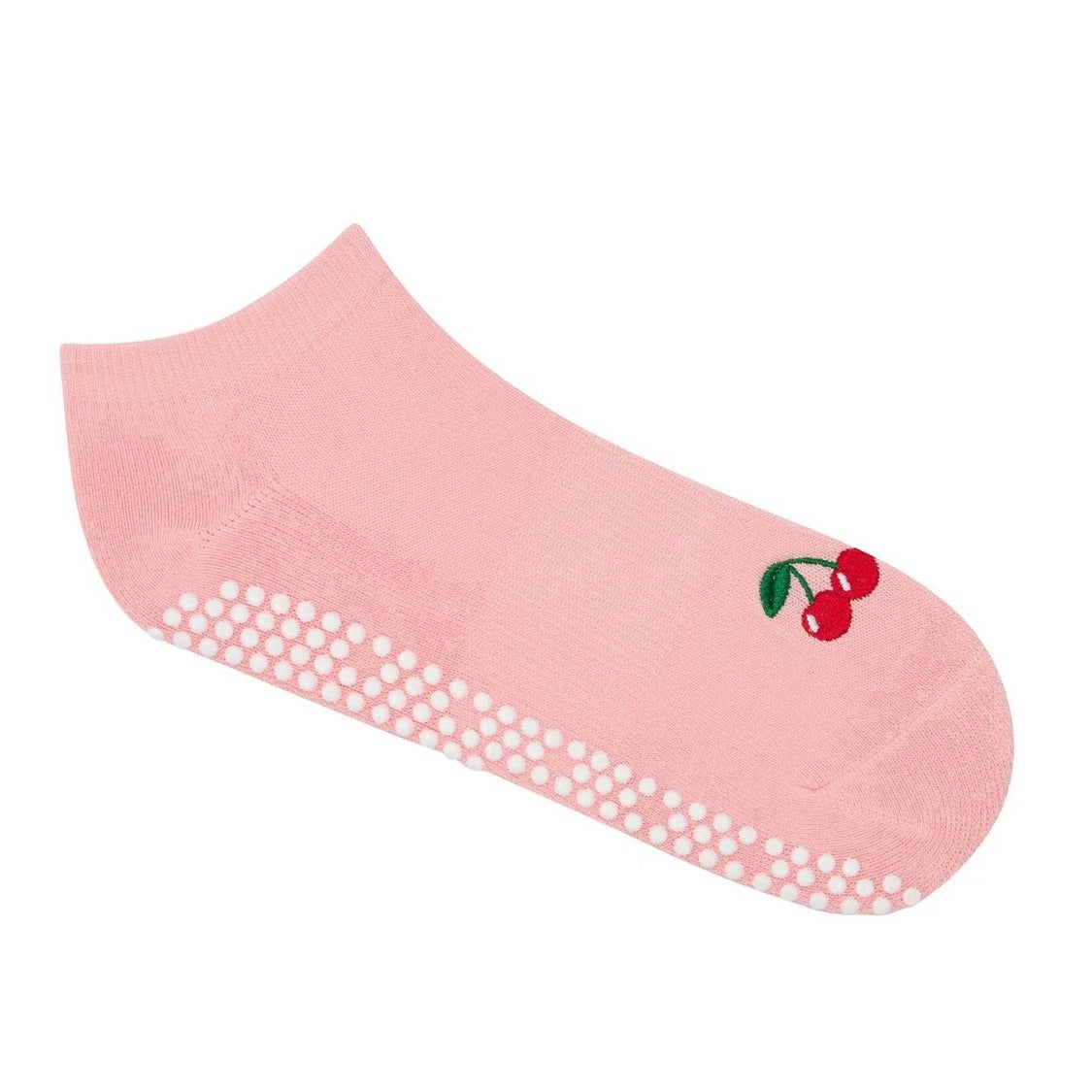 Classic Low Rise Grip Socks - Sweet Cherry (Barre / Pilates)
