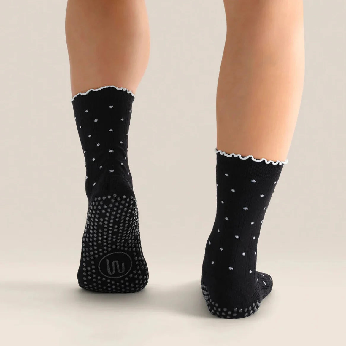 Crew Grip Socks - Ruffle Spots (Barre / Pilates)