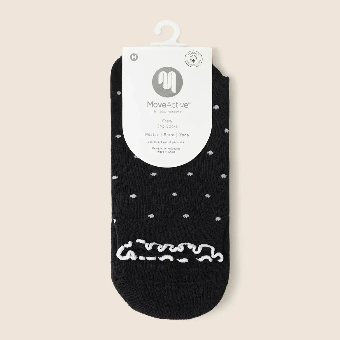 Crew Grip Socks - Ruffle Spots (Barre / Pilates)
