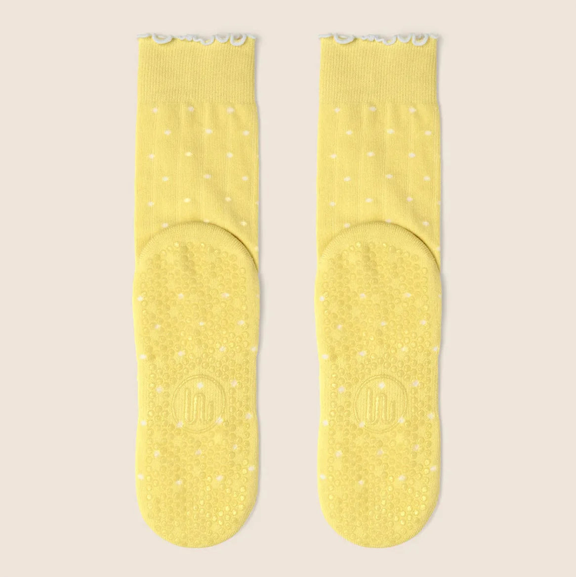 Crew Grip Socks - Ruffle Spots (Barre / Pilates)