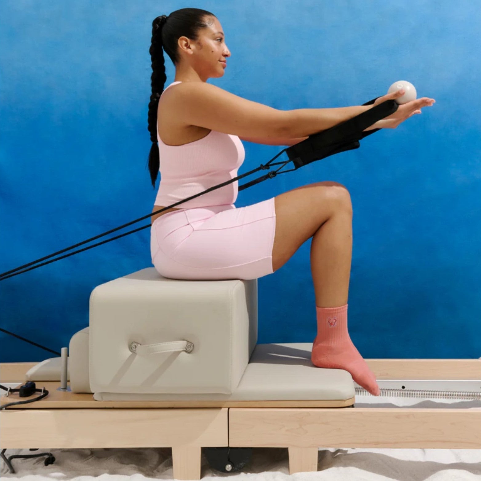 Crew Grip Socks - Crimson Crab (Barre / Pilates)