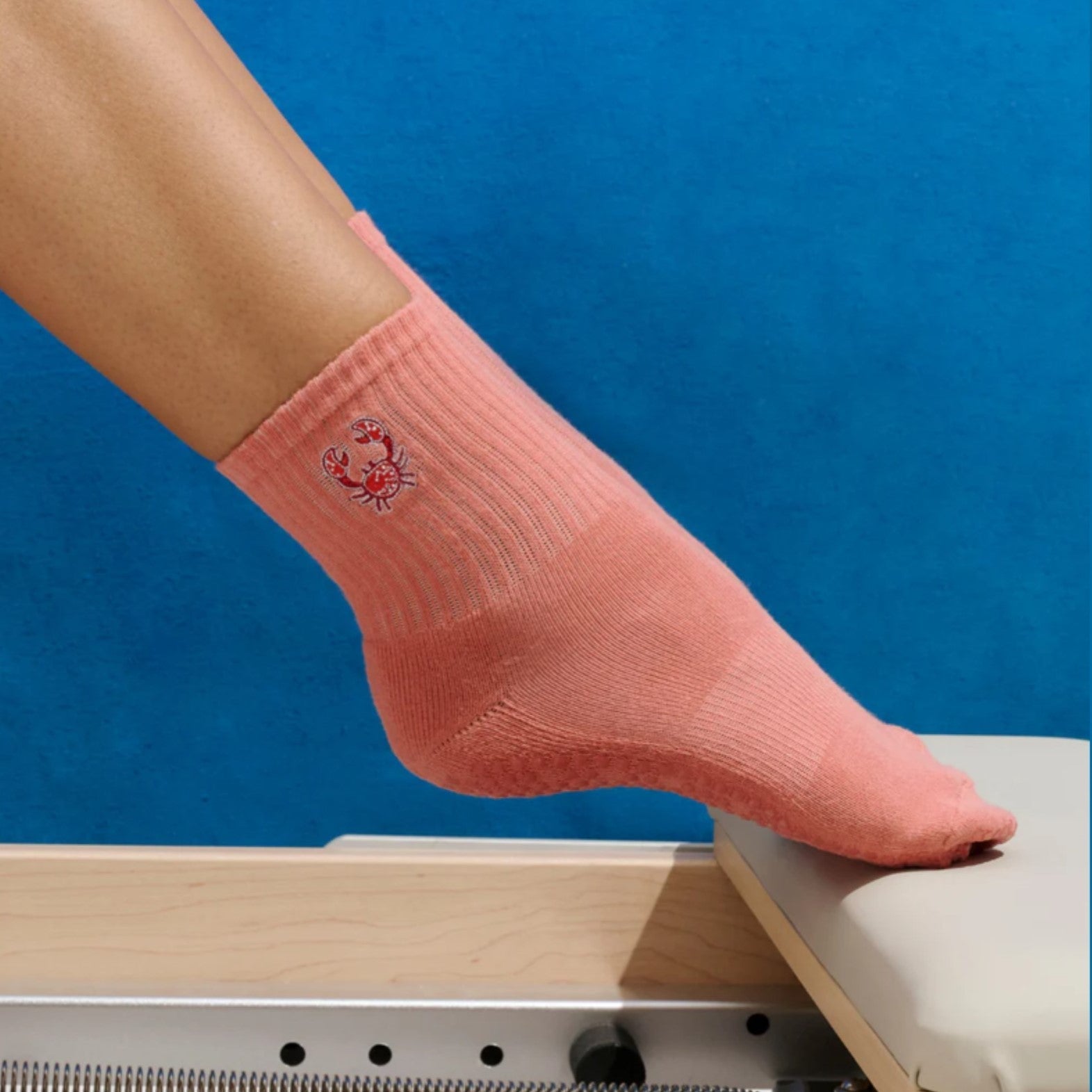 Crew Grip Socks - Crimson Crab (Barre / Pilates)