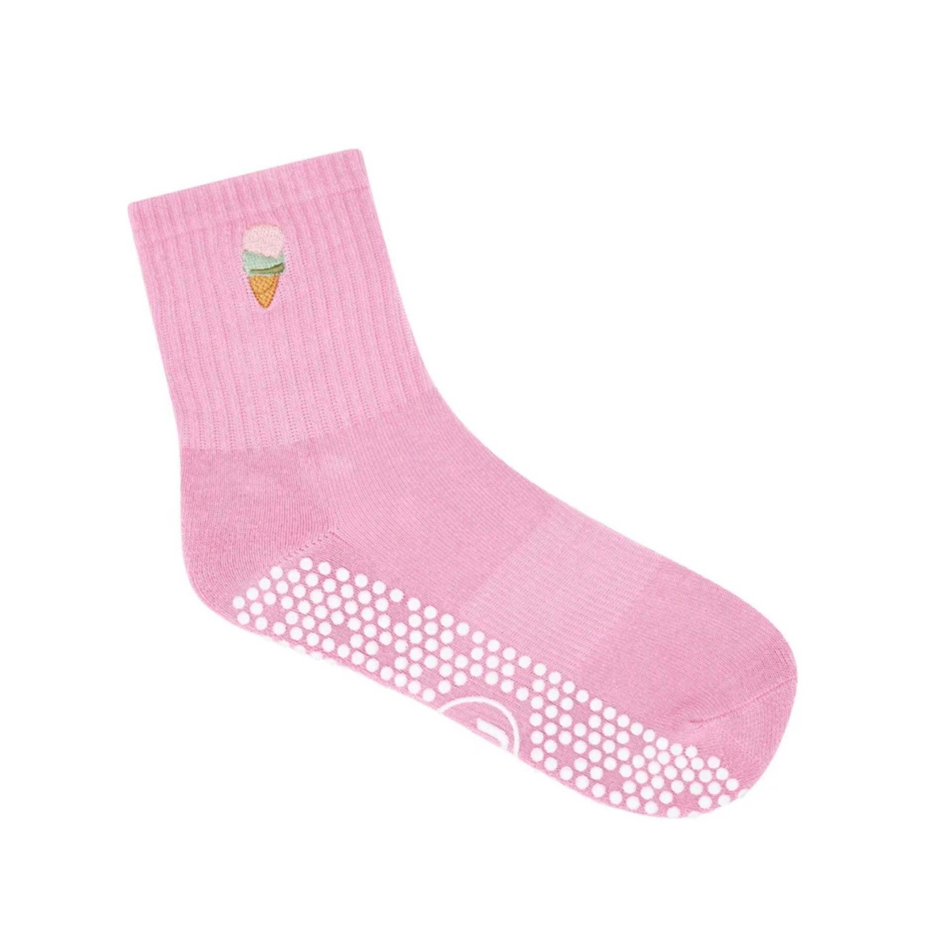Crew Grip Socks - Pink Gelato (Barre / Pilates)