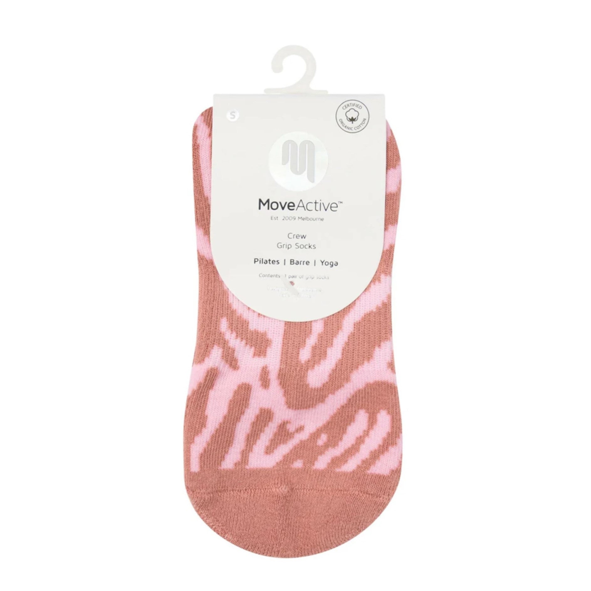 Crew Grip Socks - Grapefruit Coral (Barre / Pilates)
