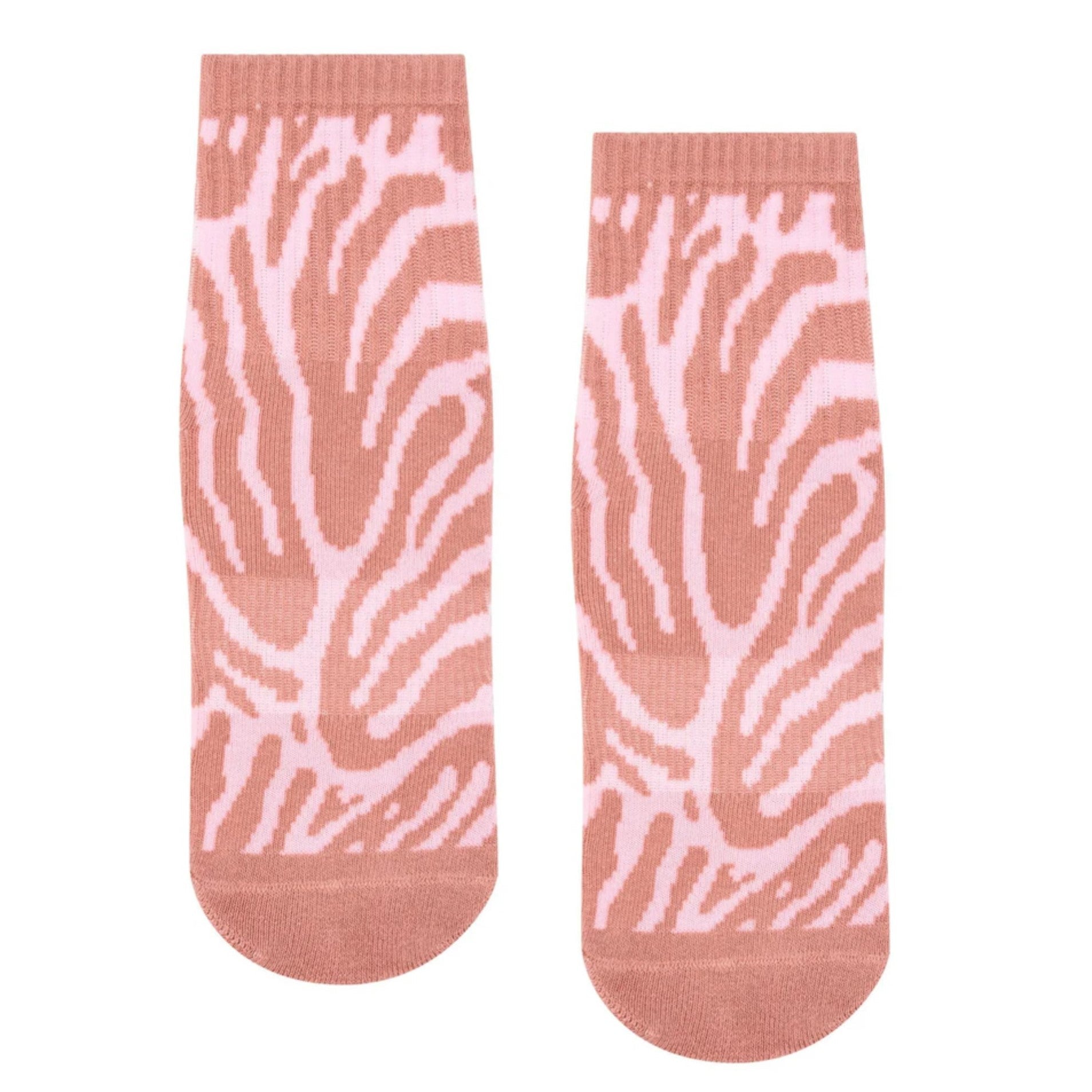 Crew Grip Socks - Grapefruit Coral (Barre / Pilates)