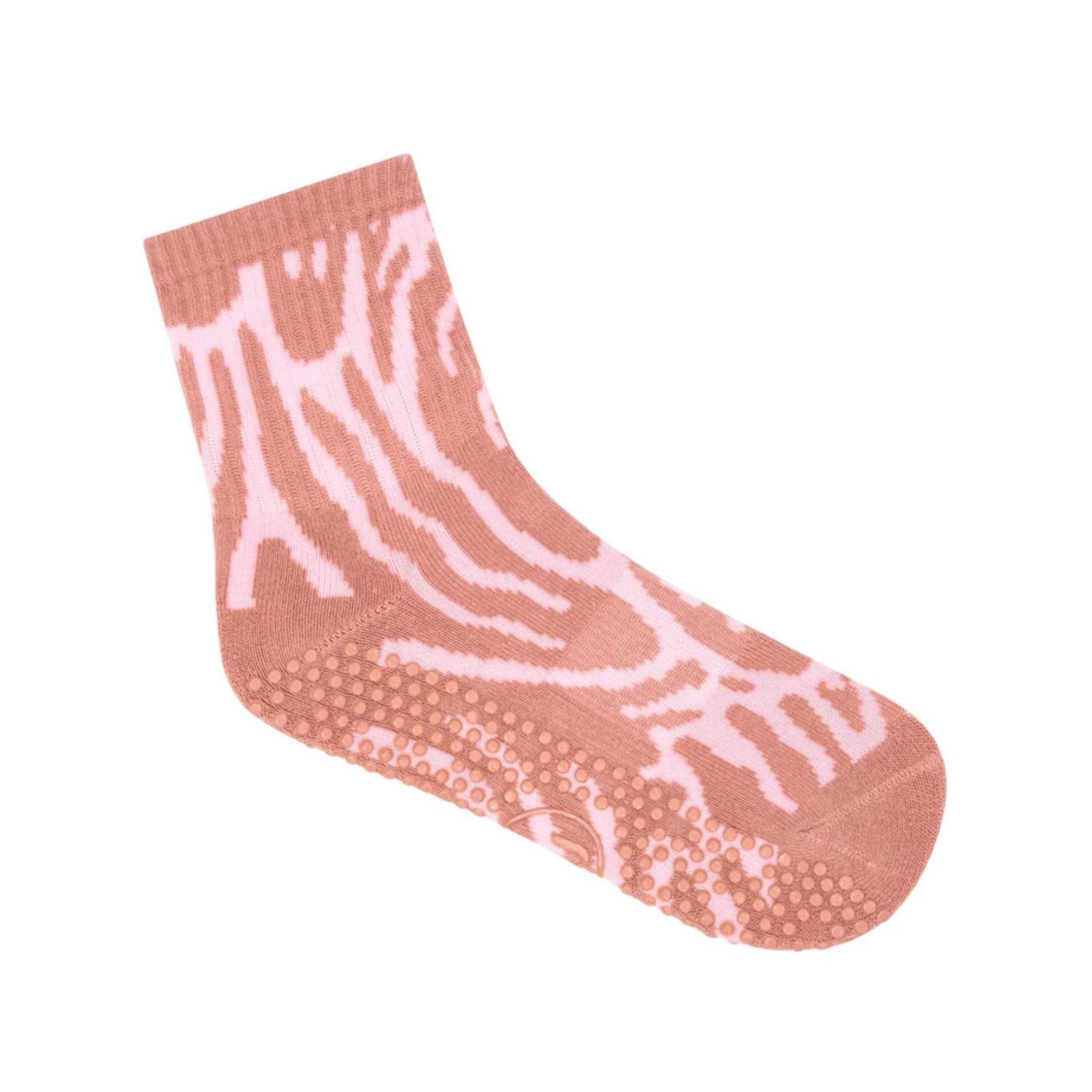 Crew Grip Socks - Grapefruit Coral (Barre / Pilates)