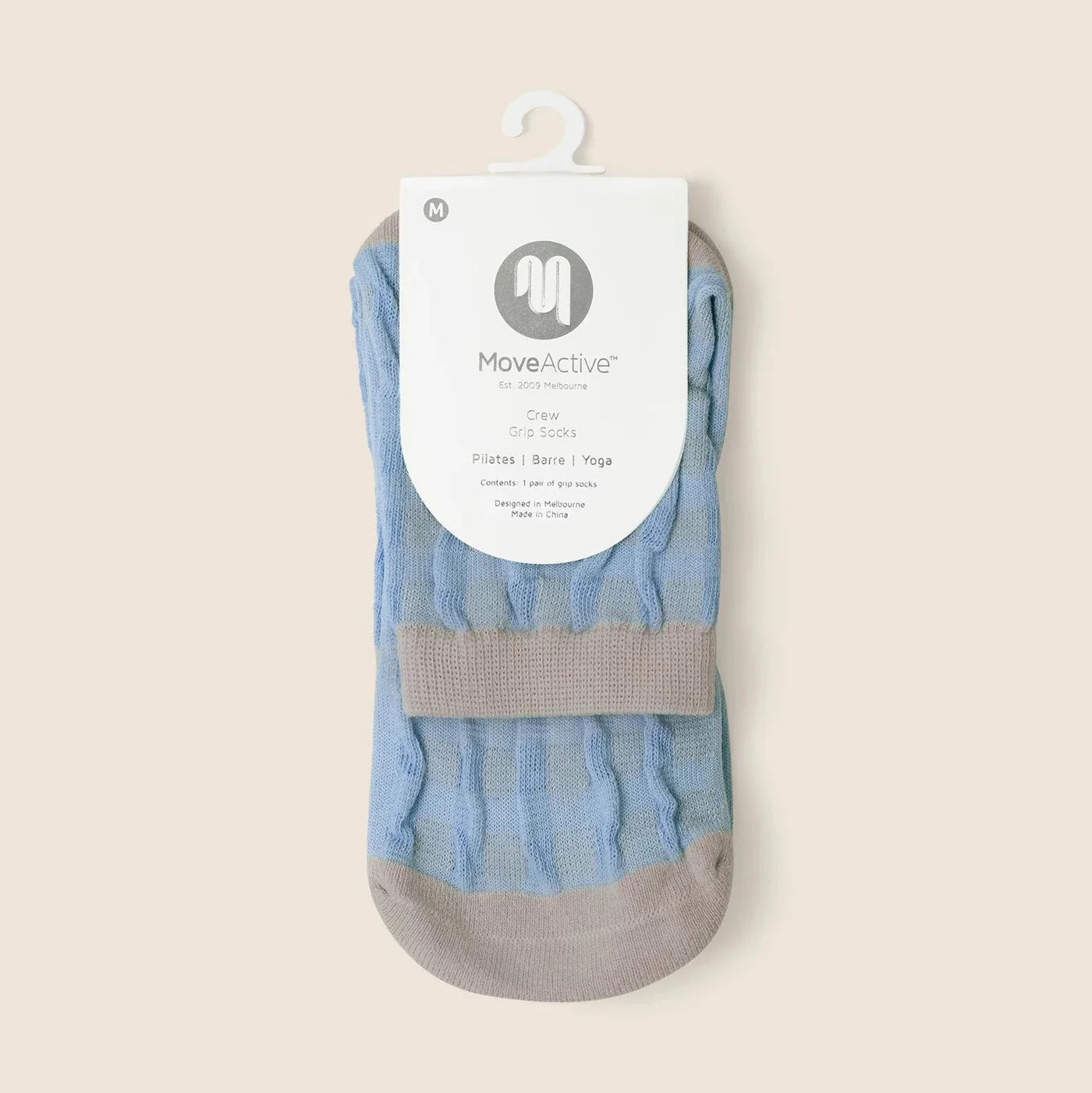 Crew Grip Socks - Gingham (Barre / Pilates)