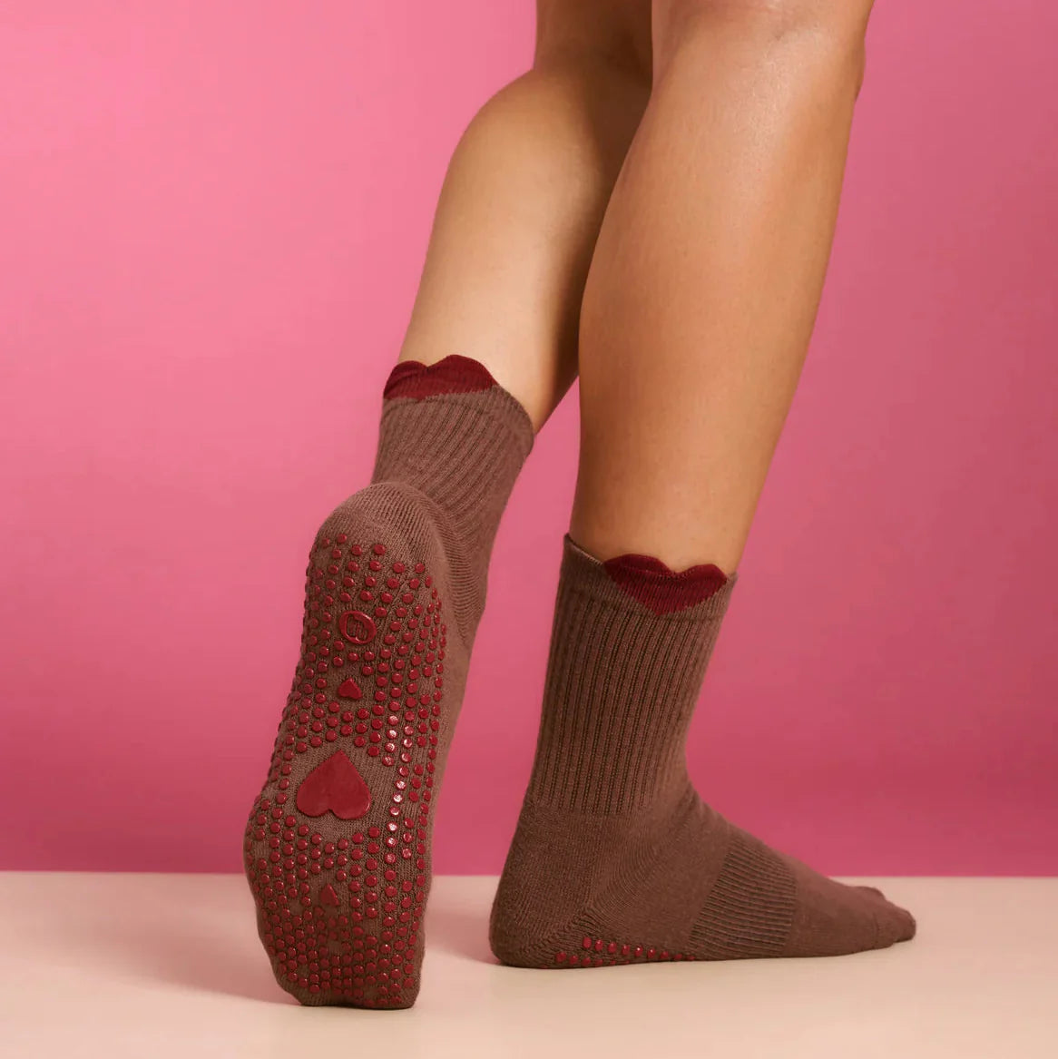 Crew Grip Socks - Heartfelt (Barre / Pilates)